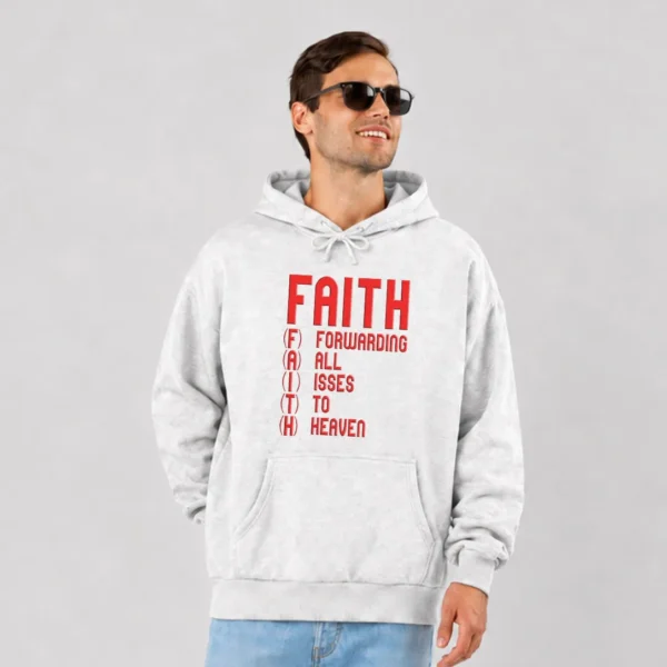 هودی انگیزشی طرح تایپوگرافی Faith