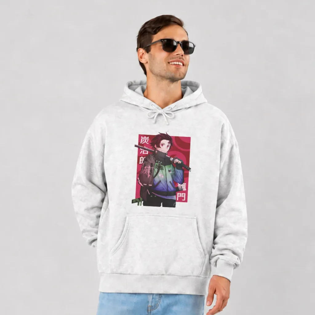 هودی انیمه شیطان‌کش طرح تانجیرو کامادو (Tanjiro)