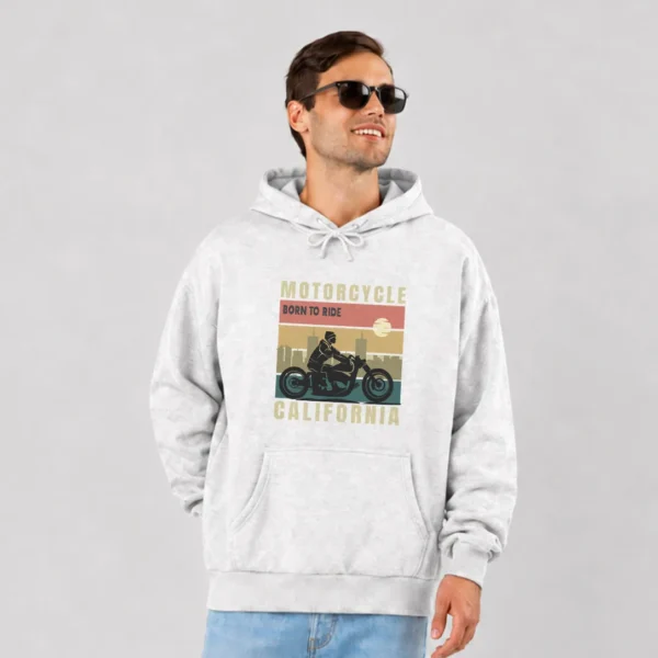 هودی موتورسیکلت طرح California Born to Ride کد 16684