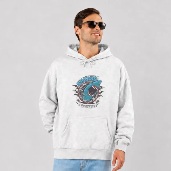 هودی کوسه وینتیج طرح Sportswear کد 16836
