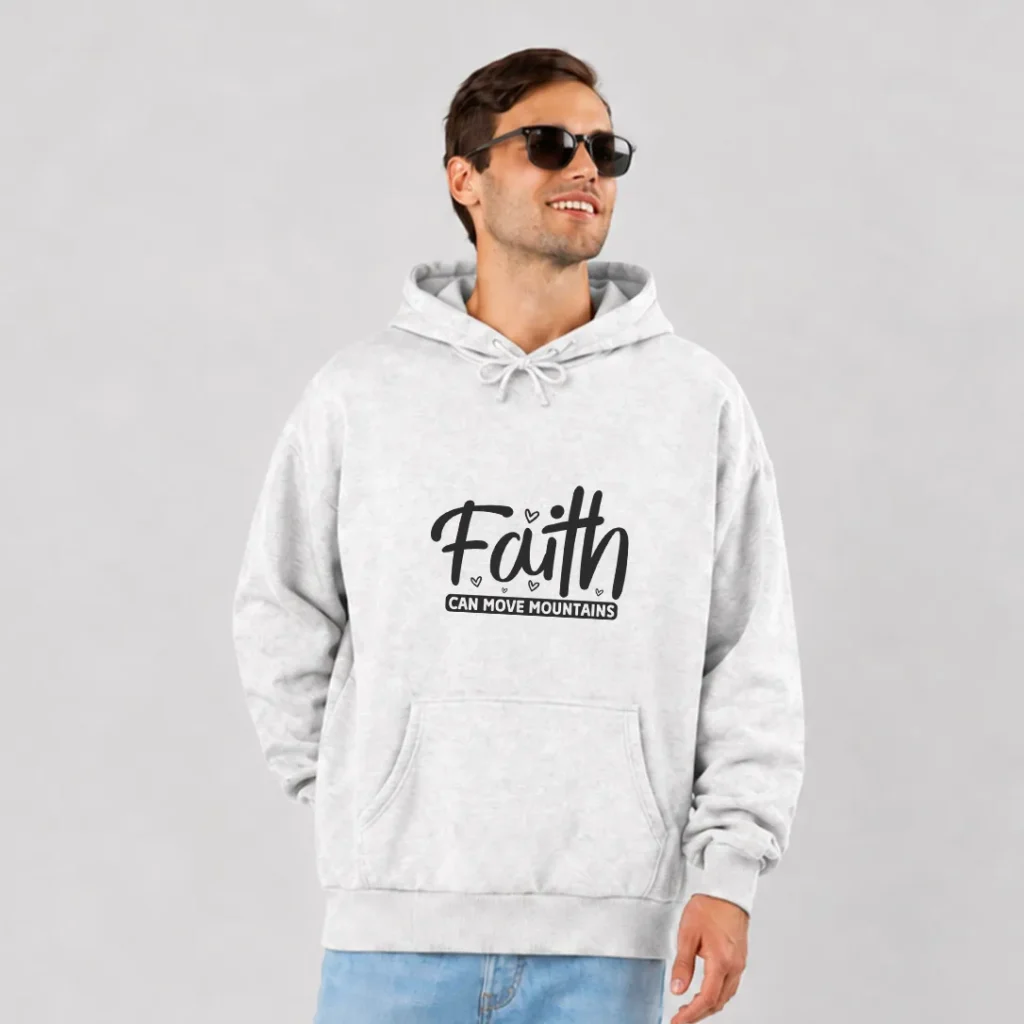 هودی تایپوگرافی Faith Can Move Mountains کد 18571