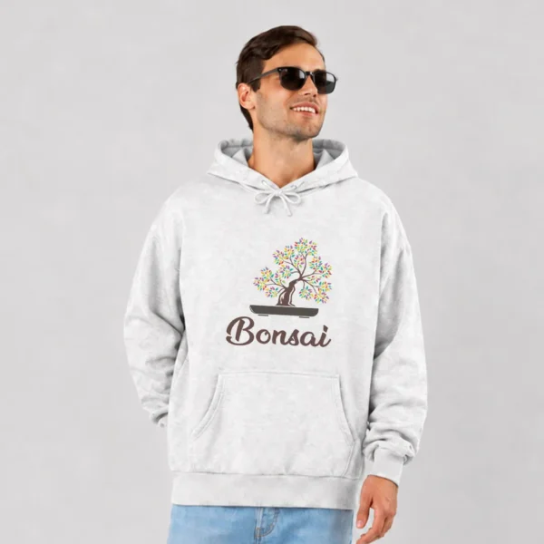 هودی طرح بونسای رنگارنگ Bonsai کد 19401