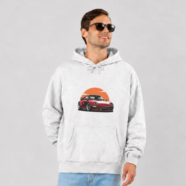هودی پورشه قرمز طرح کلاسیک (Porsche) کد 21785