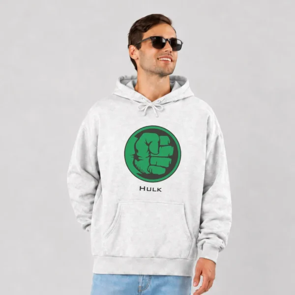 هودی مارول طرح لوگوی مشت هالک (Hulk)