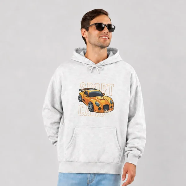 هودی فولکس‌واگن بیتل نارنجی طرح Sport Cars کد 2860