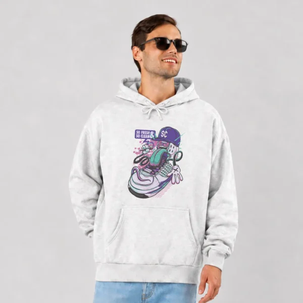 هودی کتانی کارتونی طرح So Fresh So Clean کد 2902