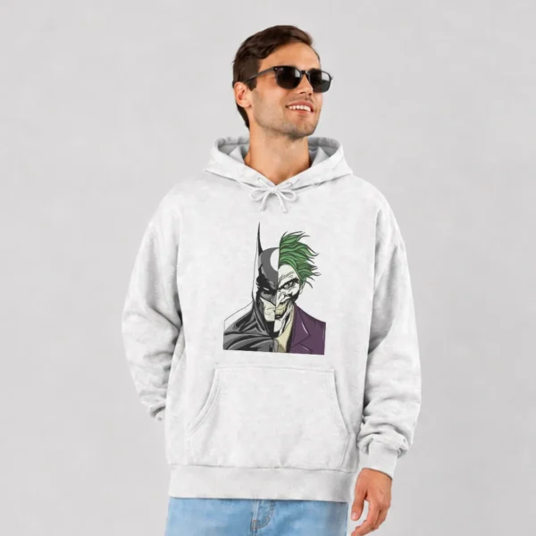هودی بتمن طرح چهره دوگانه جوکر (Batman Joker)
