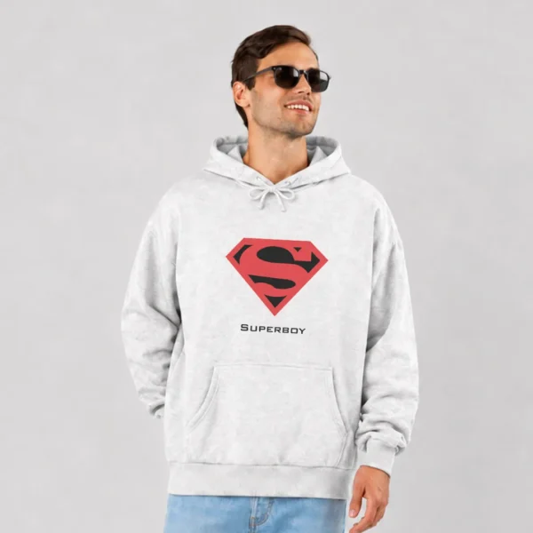 هودی سوپربوی طرح لوگوی قرمز (Superboy) کد 3339