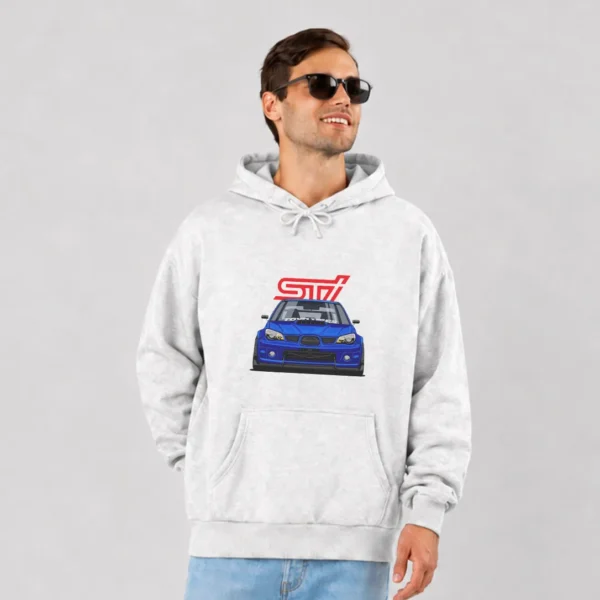 هودی سوبارو WRX STI آبی طرح نمای جلو