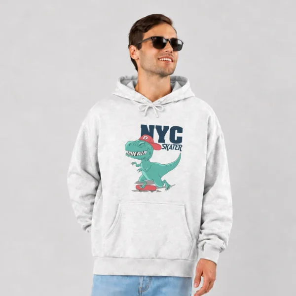 هودی دایناسور اسکیت‌باز طرح NYC Skater