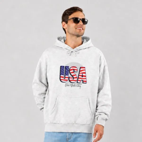 هودی آمریکا طرح تایپوگرافی USA وینتیج کد 7702