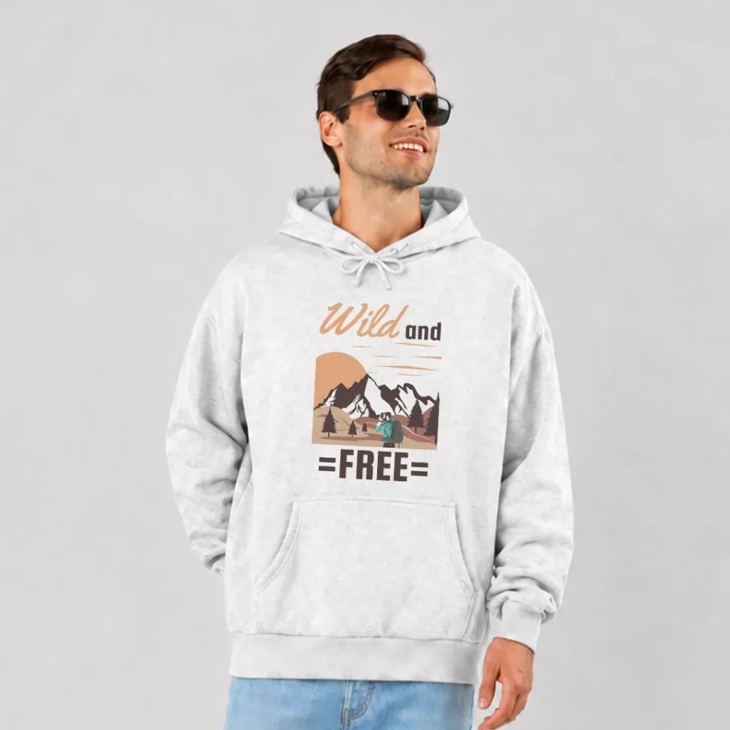 هودی طبیعت‌گردی طرح Wild and Free کد 7803