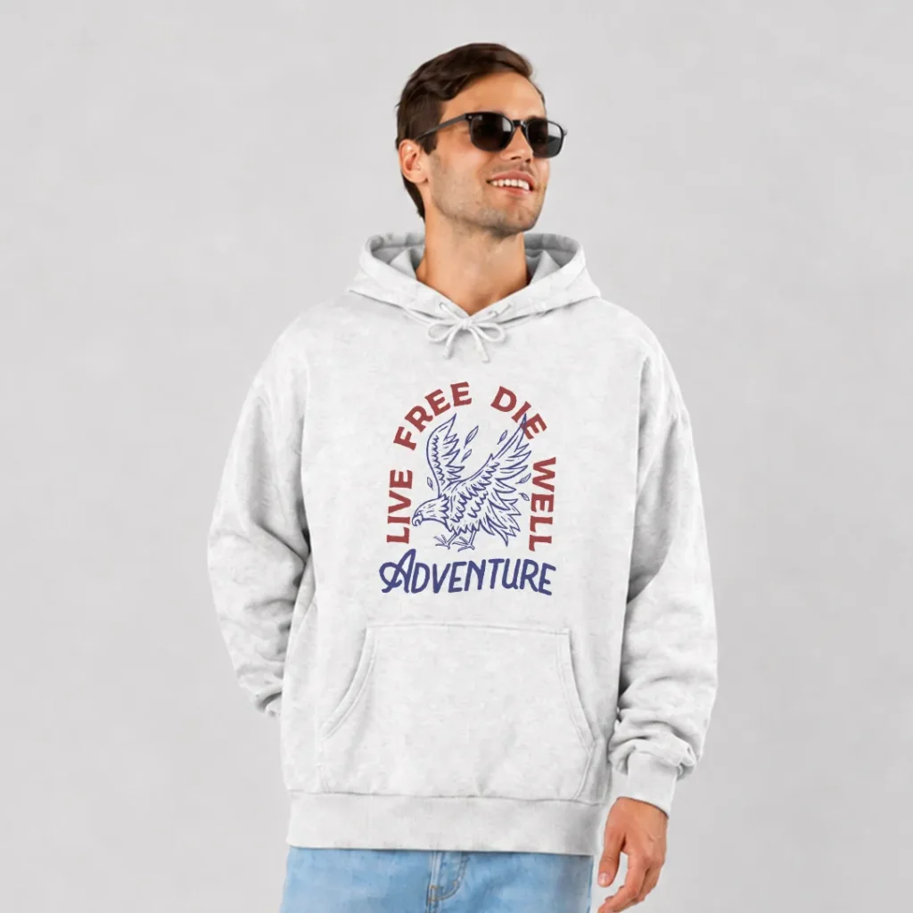 هودی عقاب طرح Live Free Adventure کد 8333