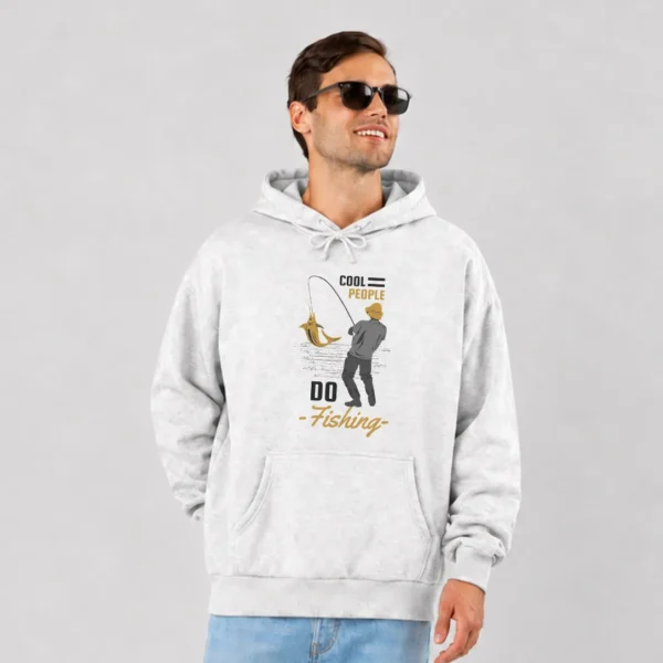 هودی ماهیگیری طرح Cool People Do Fishing کد 8531