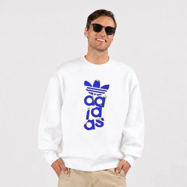 دورس آدیداس طرح تایپوگرافی عمودی آبی (Adidas) کد 12170