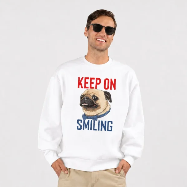 دورس سگ پاگ طرح نوشته Keep on Smiling کد 17116