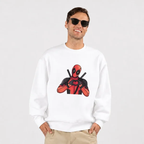 دورس ددپول طرح قلب با دست کارتونی (Deadpool)