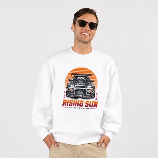 دورس نیسان اسکای‌لاین مشکی طرح Rising Sun