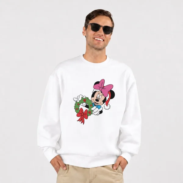 دورس مینی موس طرح تاج گل کریسمس (Minnie Mouse)
