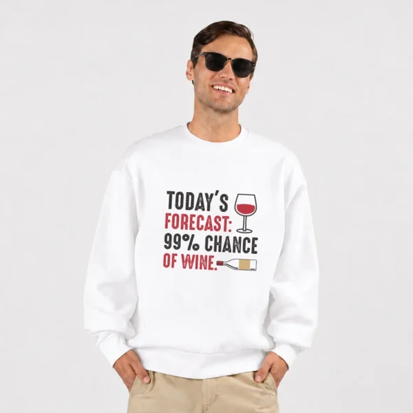 دورس طنز پیش‌بینی امروز با نوشته 99% Chance of Wine