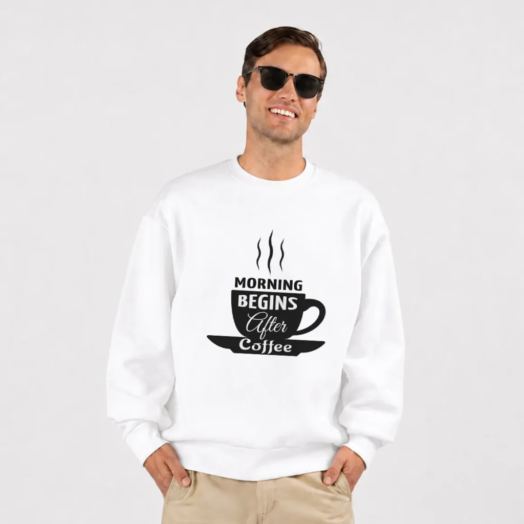 دورس قهوه طرح Morning Begins After Coffee کد 6481