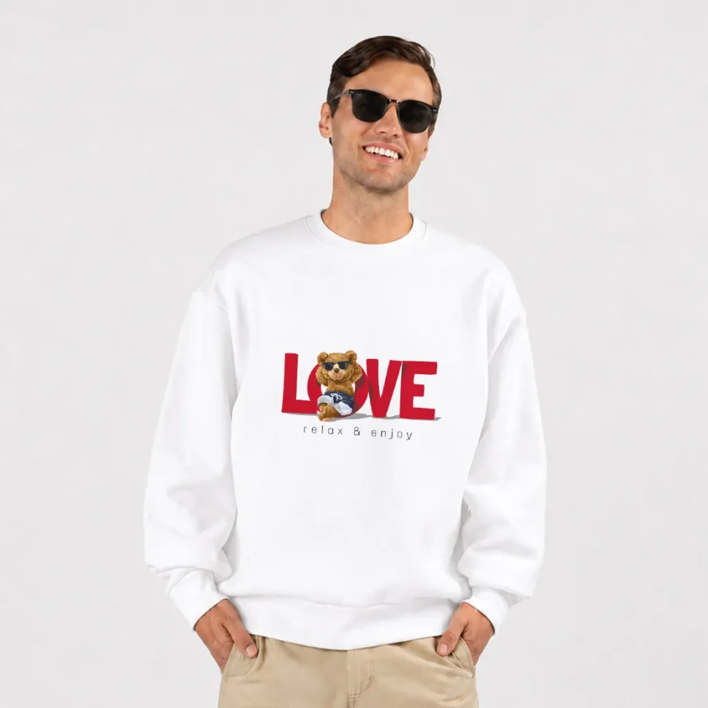 دورس خرس تدی طرح Love Relax and Enjoy کد 9964