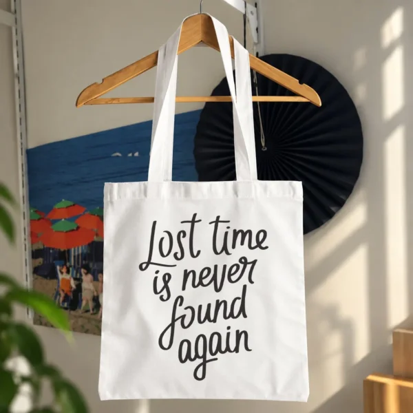 توت بگ نوشته Lost Time Is Never Found Again کد 10910