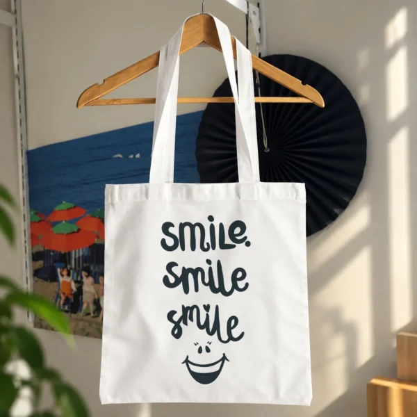 توت بگ نوشته Smile Smile Smile کد 10914