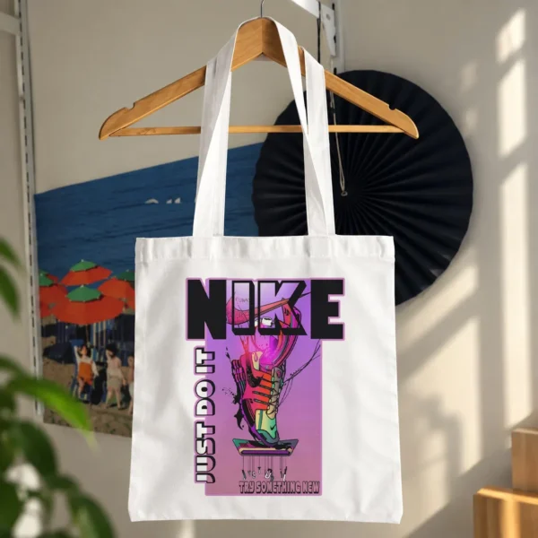 توت بگ نایکی طرح کتانی رنگی و Just Do It