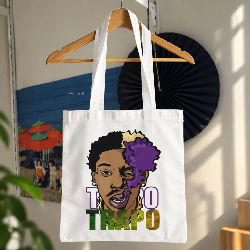 توت بگ Trill Tiko طرح پرتره کارتونی با دود بنفش