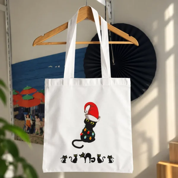 توت بگ گربه کارتونی طرح کلاه کریسمس کد 12165
