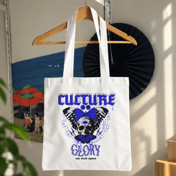 توت بگ طرح جمجمه و پروانه Culture Glory کد 13864