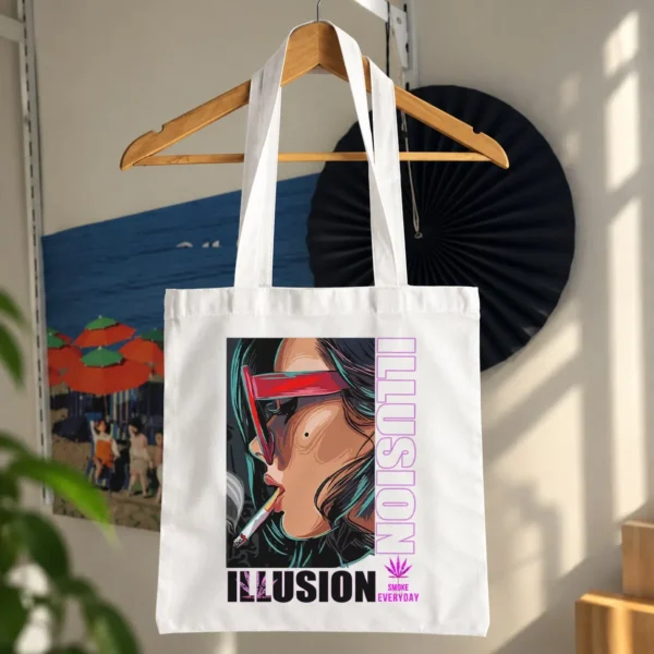توت بگ پرتره گرافیکی با سیگار طرح Illusion و Smoke Everyday