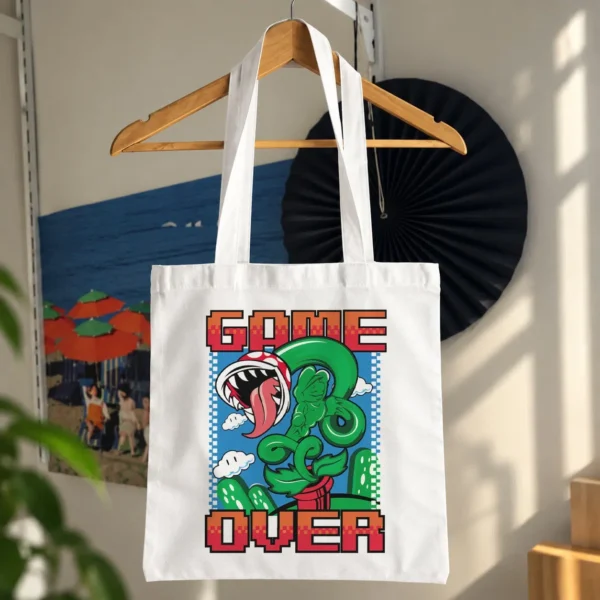 توت بگ سوپر ماریو طرح گیاه پیرانا و Game Over