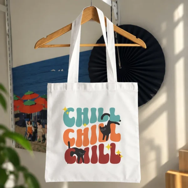 توت بگ گربه طرح Chill Chill Chill کد 14336