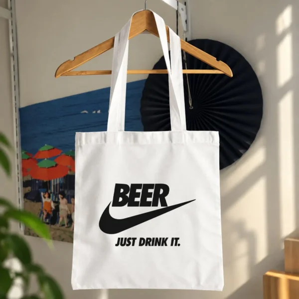 توت بگ طرح لوگوی طنز Beer Just Drink It کد 14566