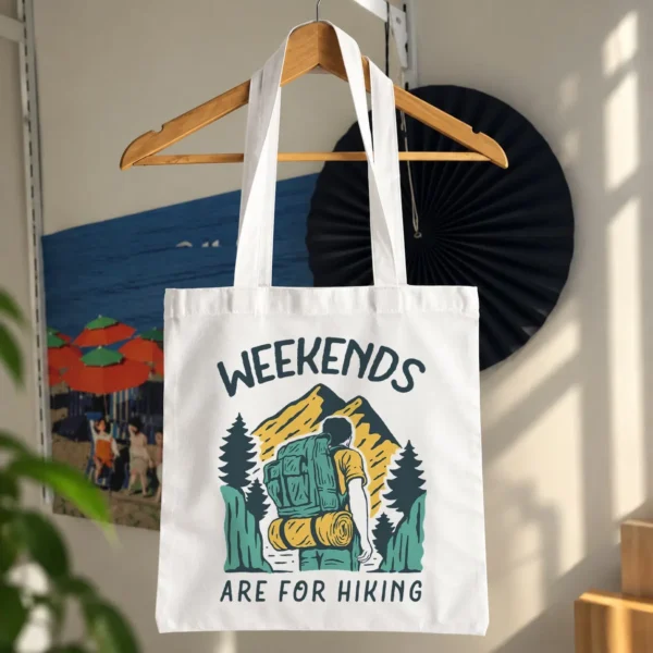 توت بگ کوله‌پشتی طرح Weekends Are for Hiking کد 15027
