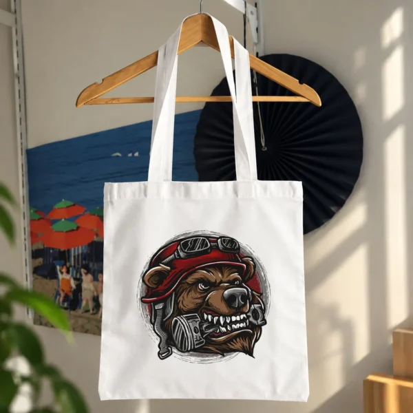 توت بگ طرح خرس با کلاه و عینک کد 15339