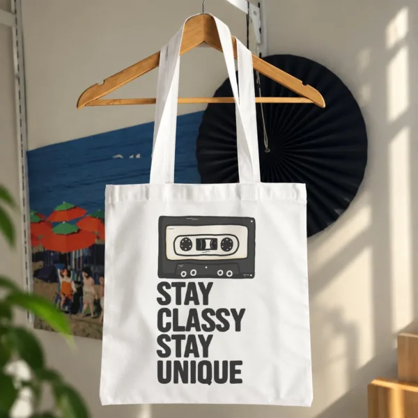 توت بگ نوار کاست طرح Stay Classy Stay Unique کد 15854