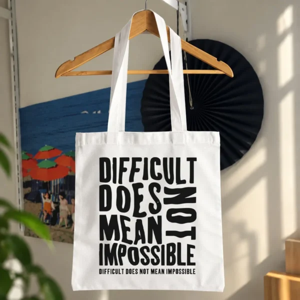 توت بگ تایپوگرافی Difficult Does Not Mean Impossible کد 15992