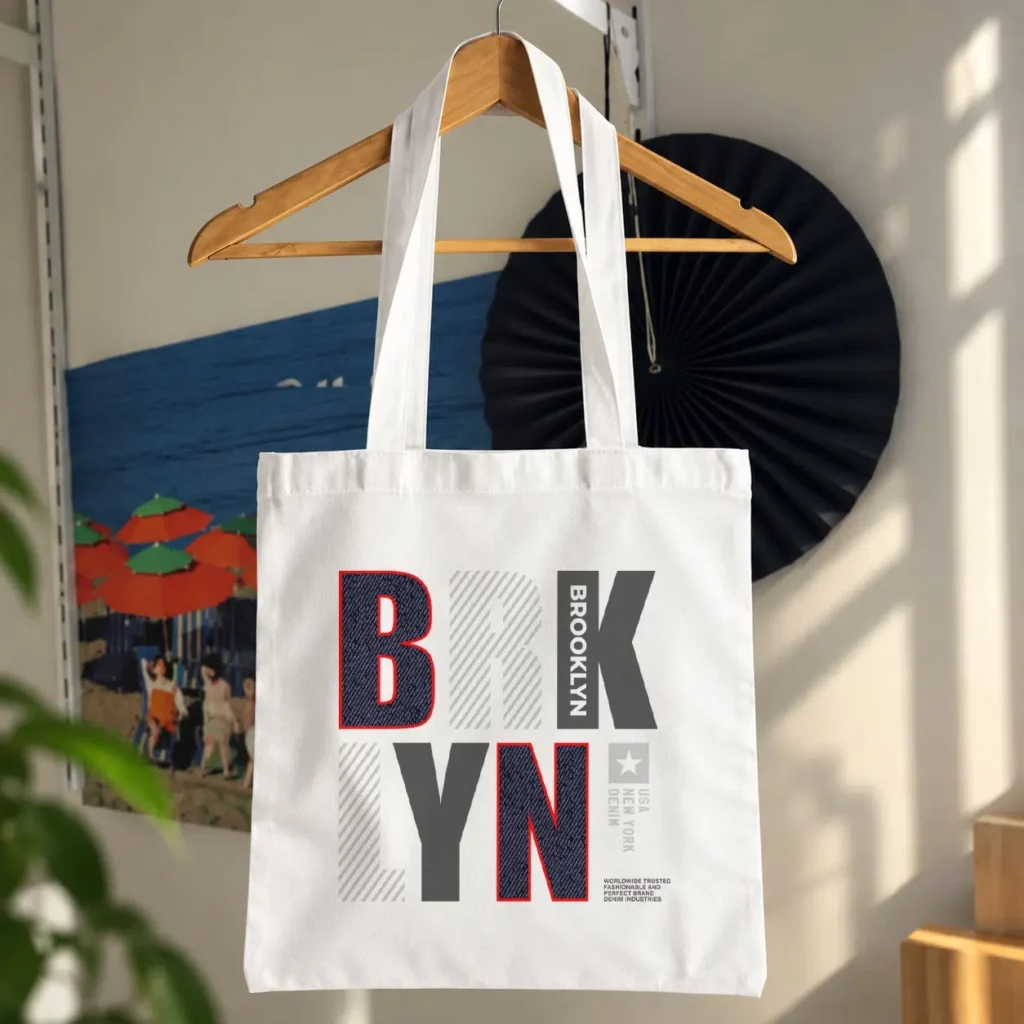 توت بگ طرح تایپوگرافی BKLYN Brooklyn کد 16040