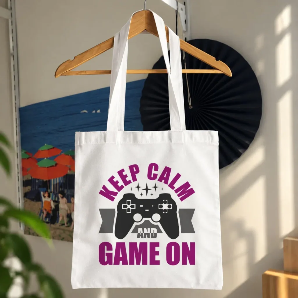 توت بگ طرح Keep Calm and Game On کد 16323