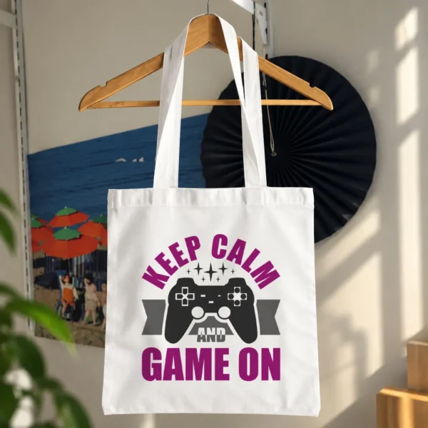 توت بگ طرح Keep Calm and Game On کد 16323