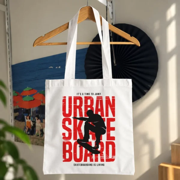 توت بگ اسکیت‌برد طرح تایپوگرافی Urban Skateboard کد 17041