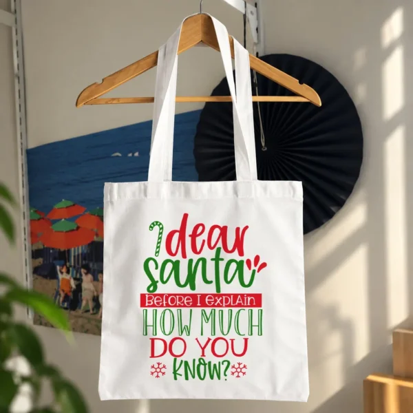 توت بگ کریسمس نوشته Dear Santa How Much Do You Know کد 17653