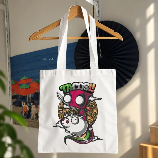توت بگ تاکو طرح گربه و نوشته Tacos کد 17846