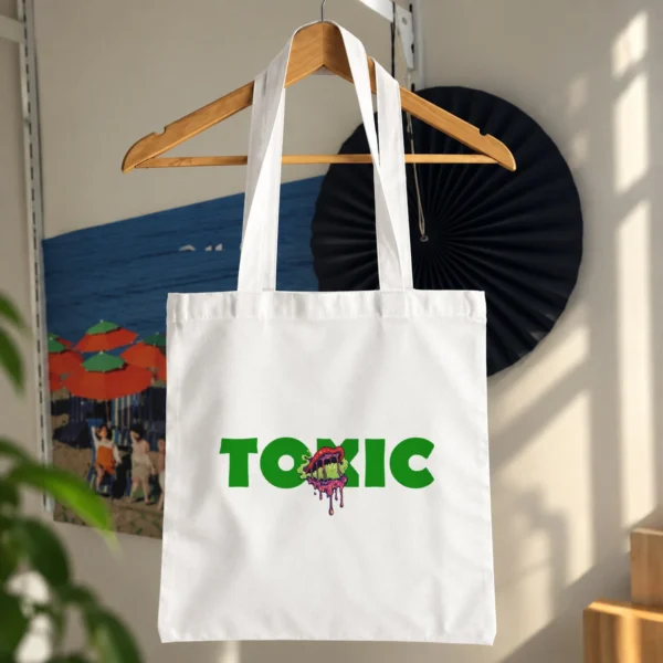 توت بگ تایپوگرافی Toxic طرح سبز مینیمال کد 17898