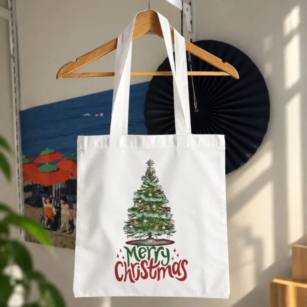 توت بگ کریسمس طرح درخت و نوشته Merry Christmas کد 1871