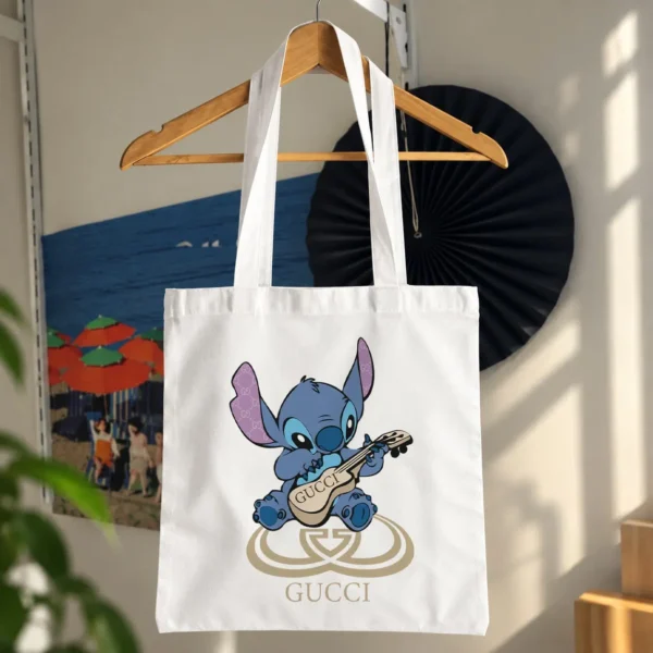 توت بگ استیچ طرح گیتار با گوچی (Stitch Gucci) کد 20020