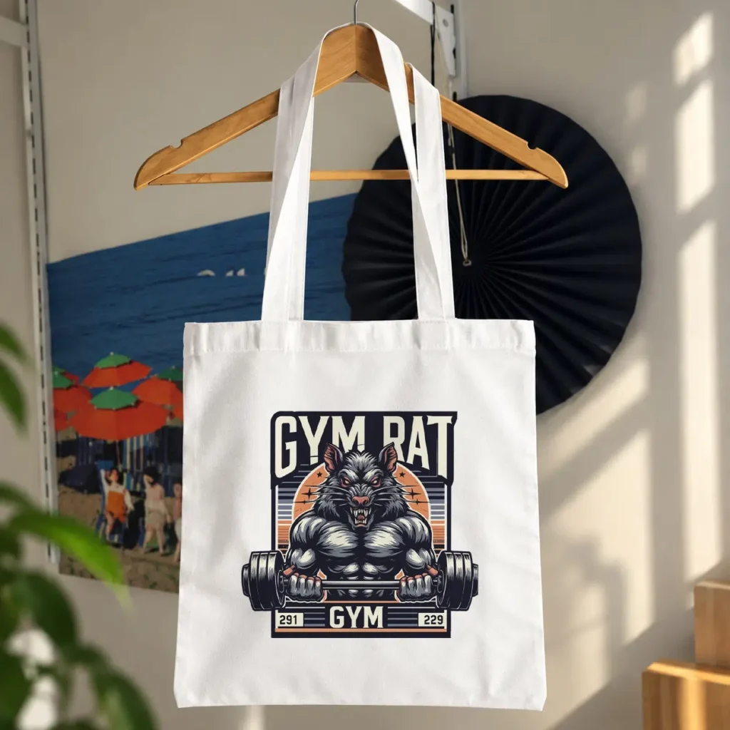 توت بگ بدنسازی طرح گرگ Gym Rat کد 20197